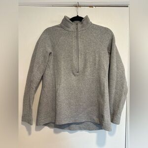 Tommy Bahama Womens Sz:S Gray Half Zip Pullover Minimalist Fitted Sweater.